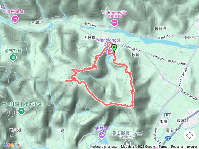 2025-04-06望龍埤三仙(鎮頭山-蜊蜱山-大湖山)O型走