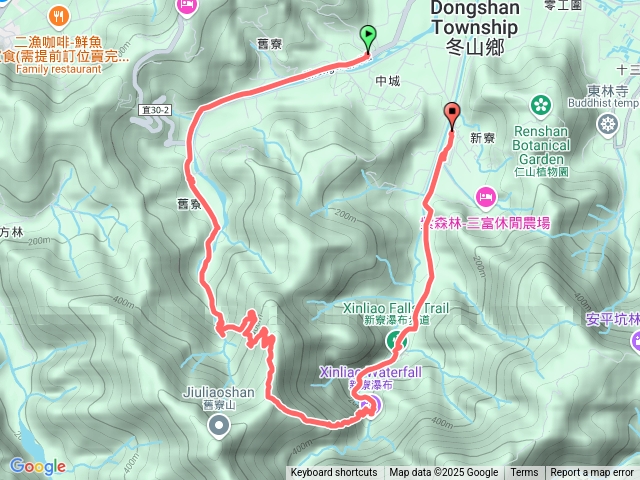 冬山新舊寮瀑布
