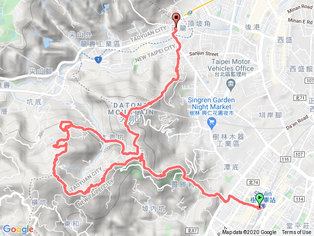 2020樹林縱走三角埔頂山