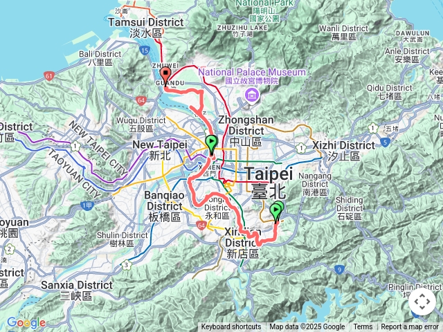 【任務一】2025臺北大縱走臺北大縱走第八段：捷運動物園站至捷運關渡站[河濱自行車道]20250501153338