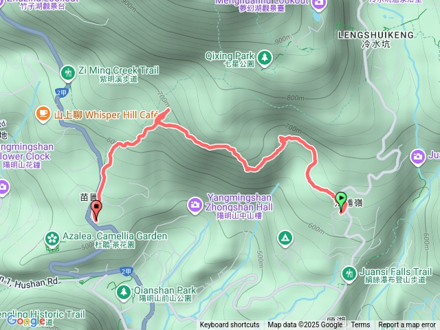 菁山自然中心到童軍苗圃營地山徑