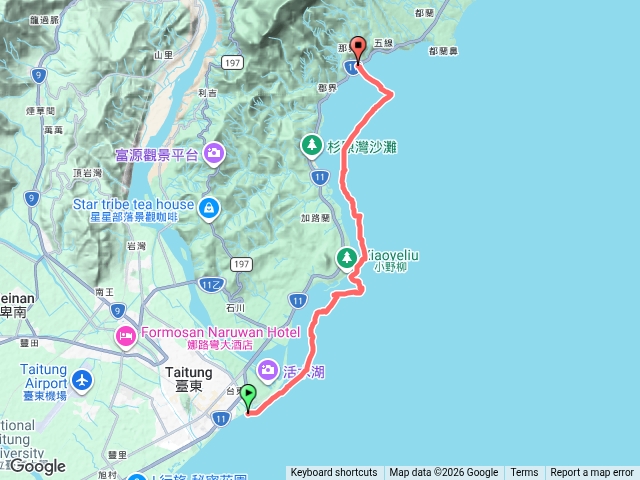 台東海濱公園到新蘭漁港