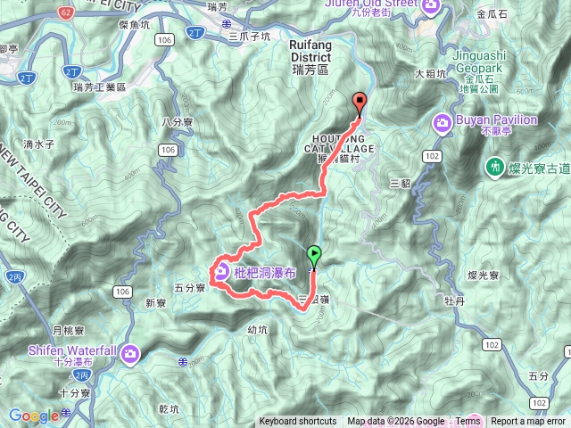 新北瑞芳 三侯縱走(三貂嶺瀑布步道-中坑古道-柴寮古道))預覽圖