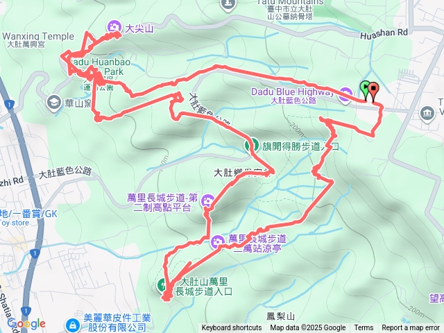 大肚環保公園步道+大尖山+萬里長城步道20251207預覽圖