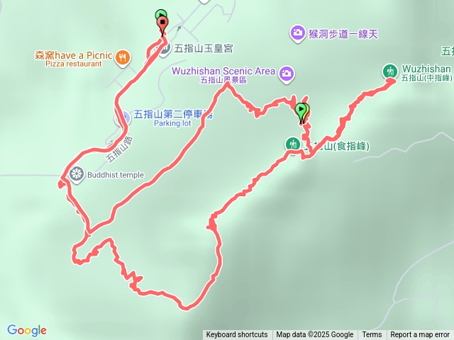 五指山-中指山P路線20250825