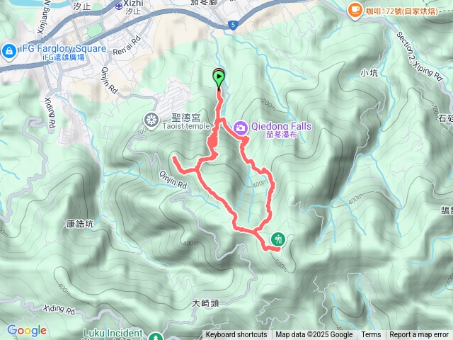 汐止大尖二山二瀑O型