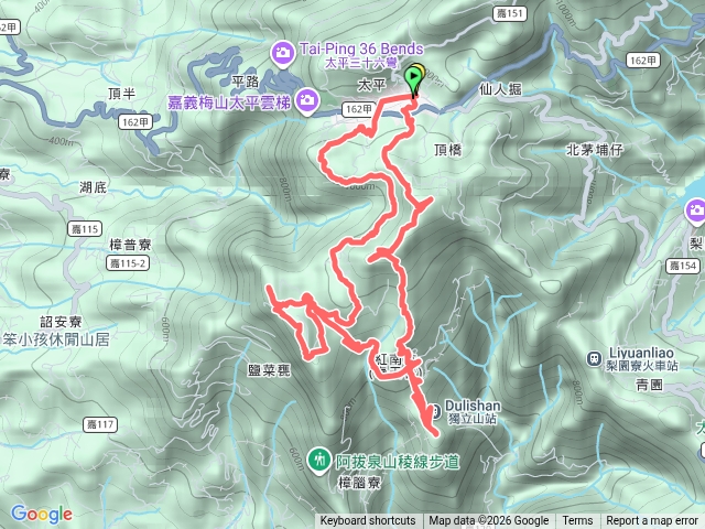 梅山竹崎7连峰0型走
