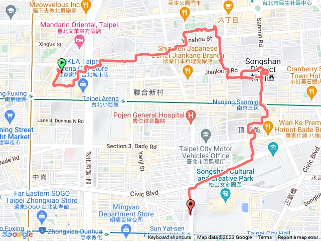 南京復興散步至國父紀念館