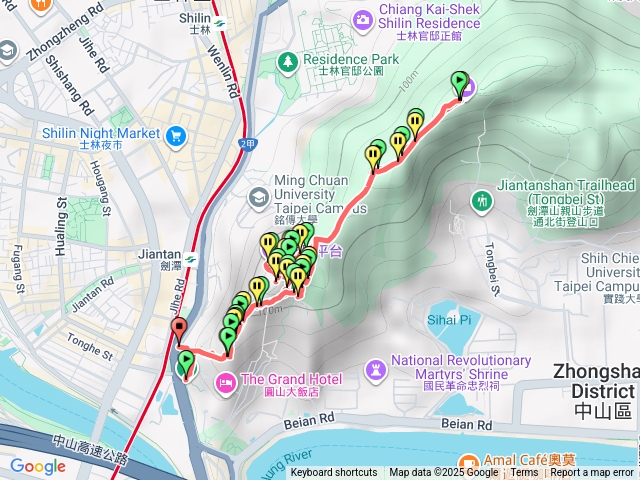 劍潭山（通河街路口上，中山北路入口出）預覽圖