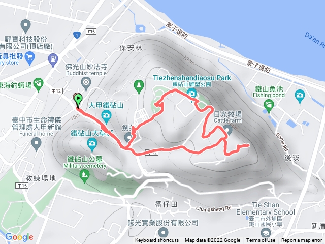 鐵砧山（台中小百岳）佛光山妙法寺起登
