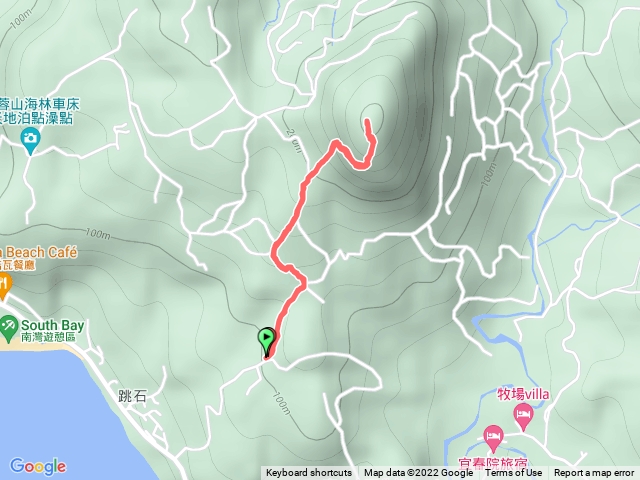 屏東恆春大山母山路線圖(墾丁秘境路線 NO81小百岳 大山母山)