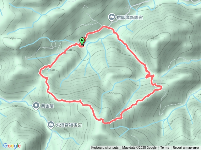 雙溪  朱家老宅-內盤山坑古道-枋山坑山-過火坪古道 O形
