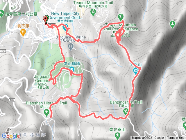 茶壺山+半屏山 o行路線