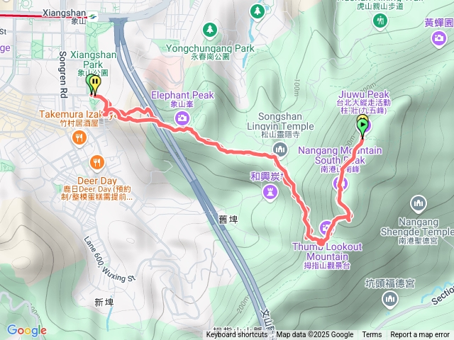 象山九五峰來回
