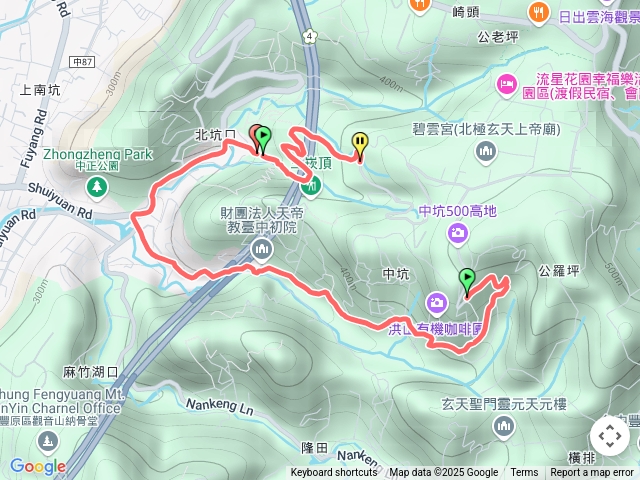 豐原北坑一巷北坑進中坑出健行走