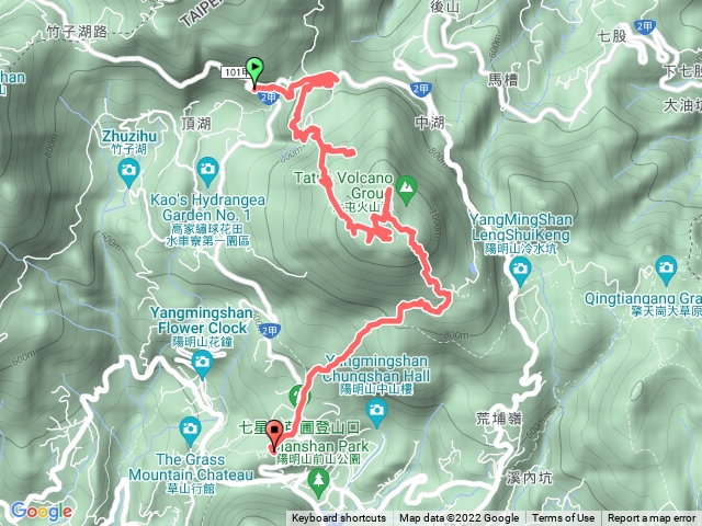 2022-8-27七星山連走（七星瀑布+七星池+南峰+七星錐+主峰+北峰+東峰+七星公園）