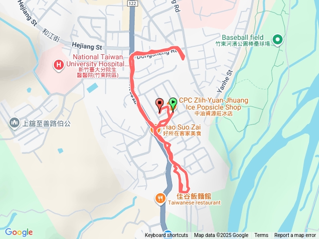 中油資源莊冰店-員崠山神社-水頭屋福德祠-水頭屋水窟圳