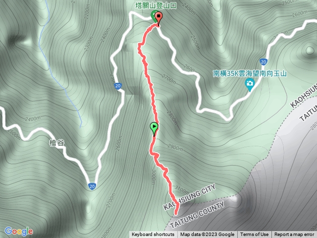 塔關山登山步道