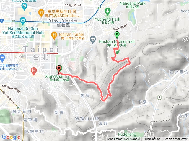 虎山步道-九五峰-南港山-象山步道