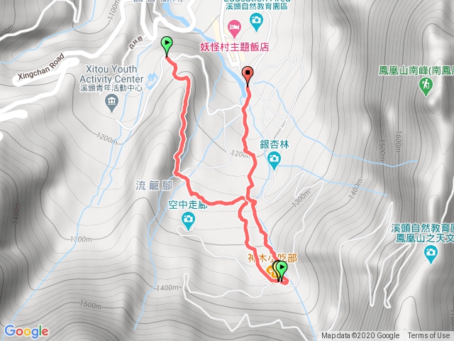 溪頭-觀景步道、銀杏步道、神木步道、沿溪步道