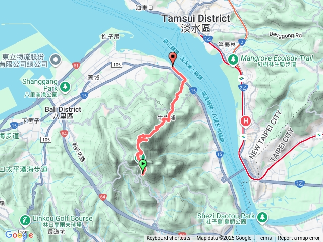 觀音山，硬漢嶺，牛寮埔步道，八里  2025-10-04預覽圖