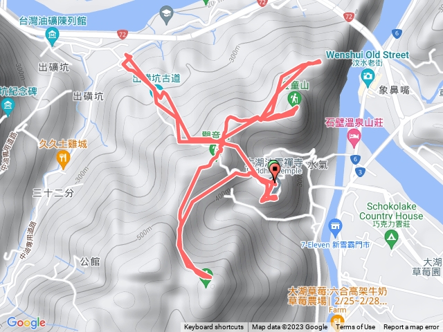 法雲寺-玉女山-汶水山-金童山-出礦坑城隍廟-法雲寺