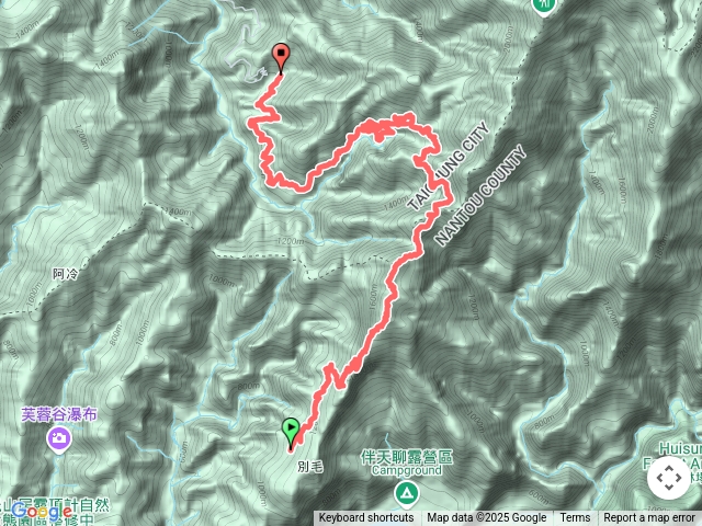 清流部落上眉原山下裡冷林道