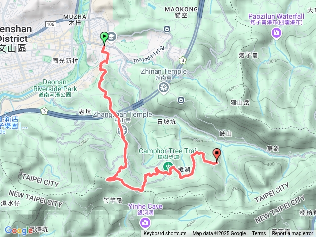 2025-02-12政大後山步道-樟山寺-樟湖步道-樟樹步道魯冰花-貓空福德宮預覽圖