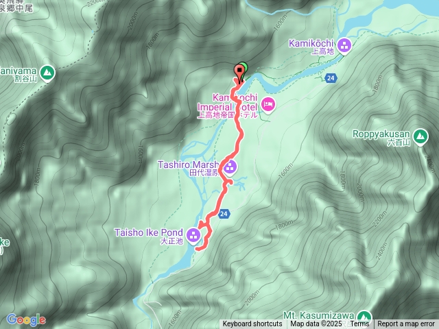 2025.7.7.日本上高地中部山岳國立公園.大正池.田代池健行