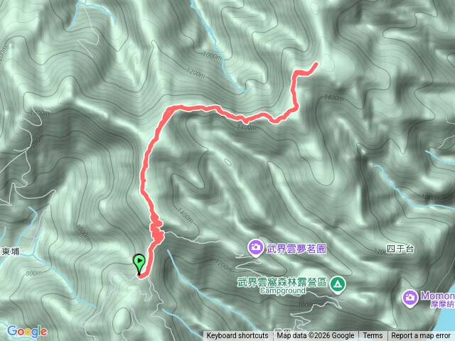武界東橫屏山來回預覽圖