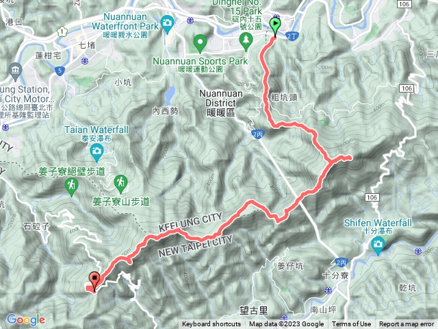 四腳亭 天際線上五分山 出磐石嶺 （全山徑四五四未盡）