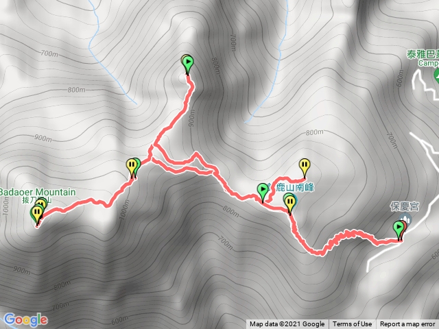 美鹿山、拔刀爾山、高腰山