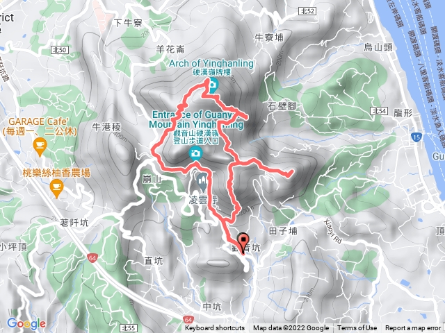 2022-1106_福隆山登山口接北橫1.2段-358路O型（觀音山-鷹仔尖-占山 ）
