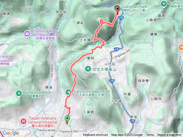 天母-紗帽山步道