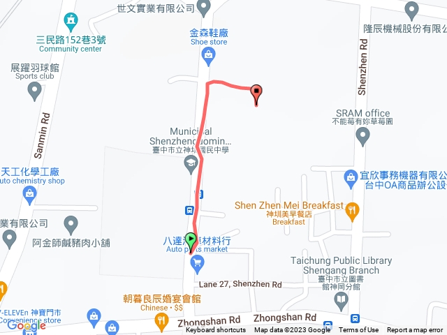 🔺台中/神岡/新岡，H174m (土地調查局圖根點 | 小34)