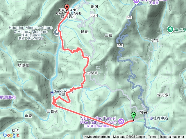 三貂嶺友善隧道夢幻瀑布復興礦坑土車路