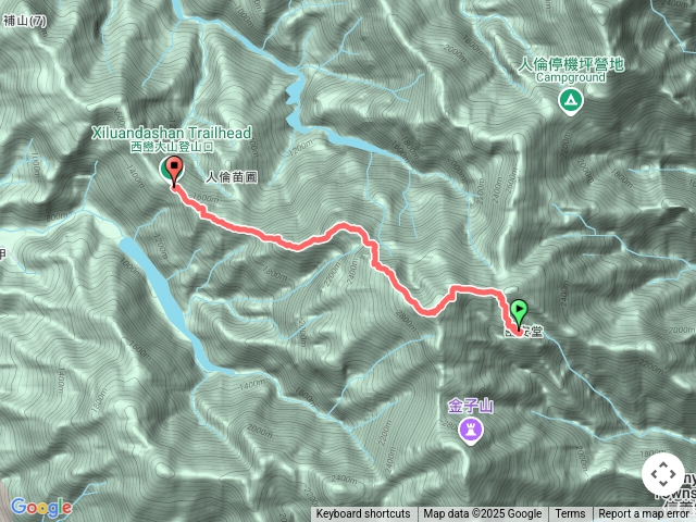 鑾安堂-西巒大山-人倫林道口