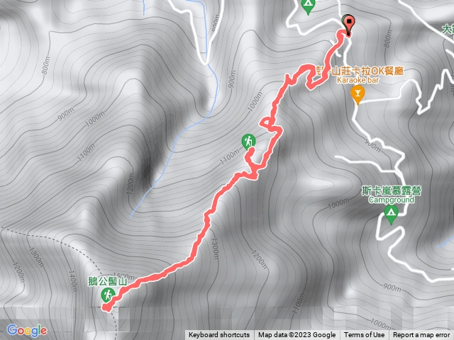 鵝公髻山，第一登山口進出