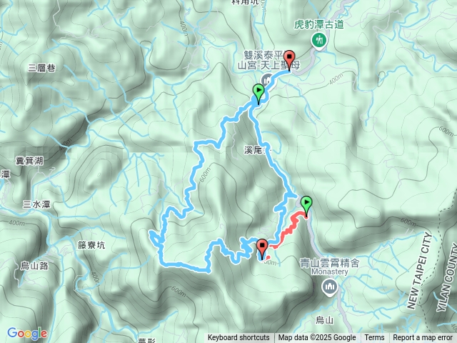 2025.01.05雙溪泰平藤寮坑古道上豎旗山新路出烏山農路大水塔下南山湖道0行
