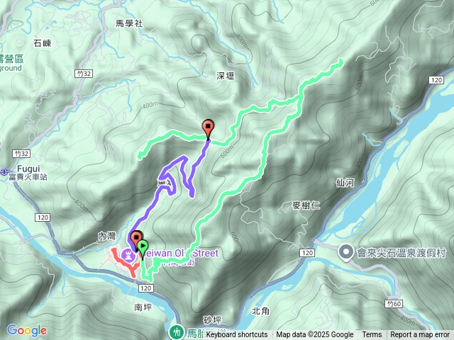 麥加縱走\內灣六連峰Y型