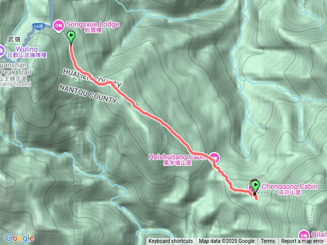 奇萊成功山屋二號堡1140810