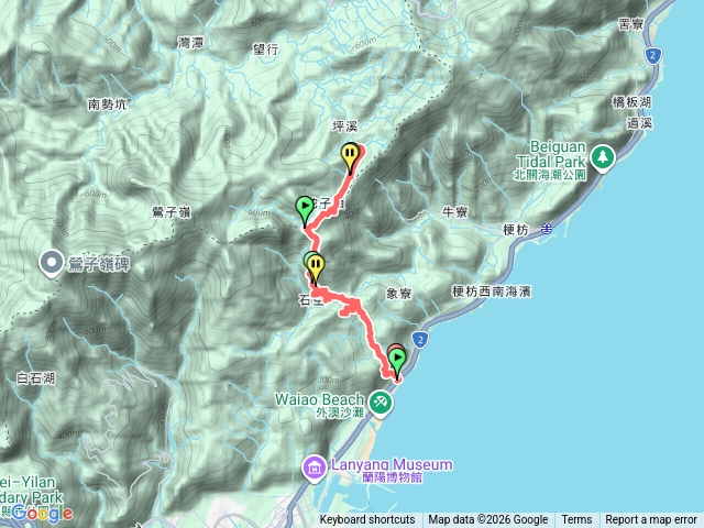石空+坪溪古道來回預覽圖