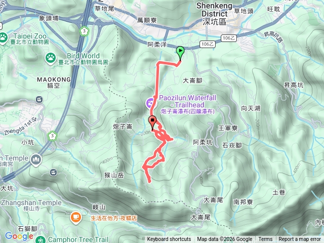 炮子崙瀑布到林家古厝