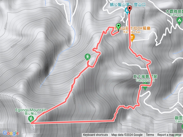 鵝公髻山 一上雲霧下