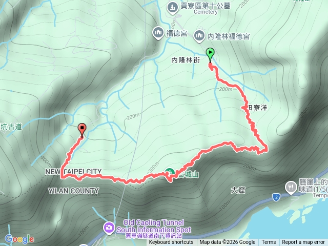 20260205藍天+暖曦探勘隊清理雪山尾稜、石城山、大堀澳山、隆隆山之山路,配合SBT雪山山脈大縱走預覽圖