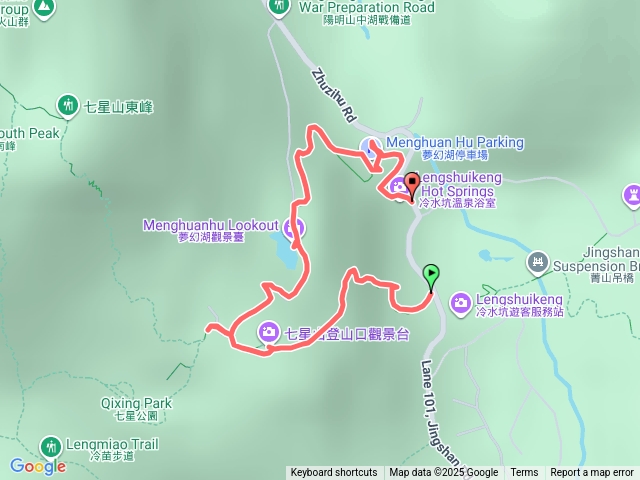 冷水坑溫泉到夢幻湖預覽圖