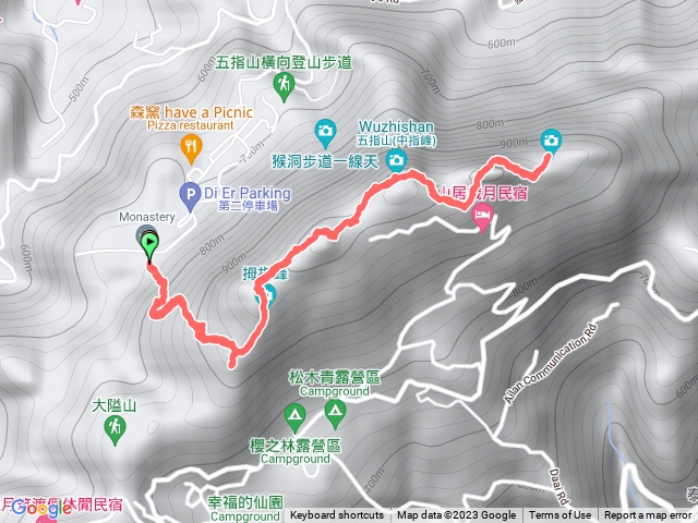 小百岳30-20230120 五指山連峰