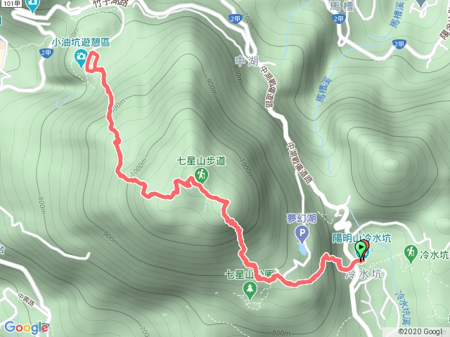 雙坑一日遊：冷水坑-七星東峰-七星主峰-小油坑-七星主峰-七星東峰-冷水坑