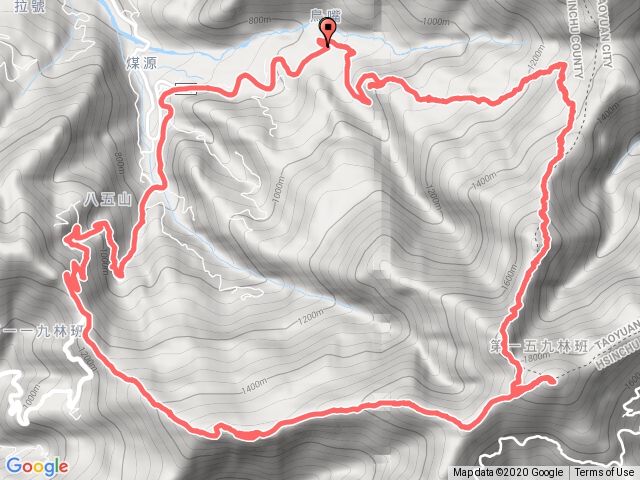 八五古道上李棟山轉大混山回原處