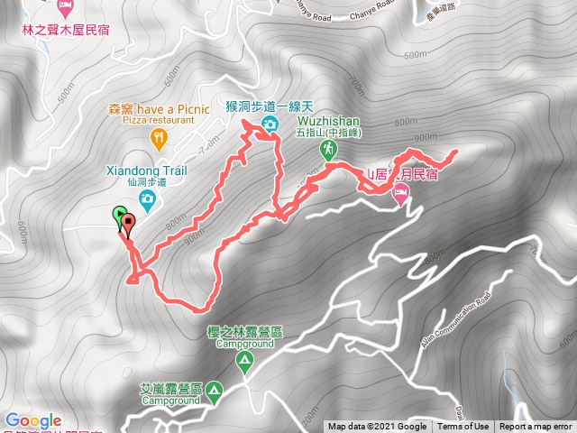 五指山連峰接一線天